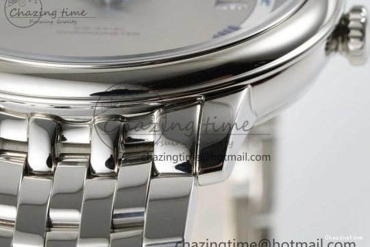0506 FlexibleFit De Ville SS TWF 1:1 Best Edition Gray Dial Blue Markers on SS Bracelet MIYOTA 7843
